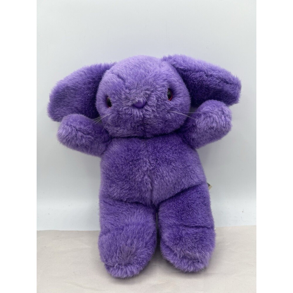 Alegria Purple Rabbit Plush Bunny Stuffed Animal Toy 10”